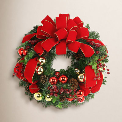 Farmhouse & Rustic The Holiday Aisle® Wreaths | Birch Lane